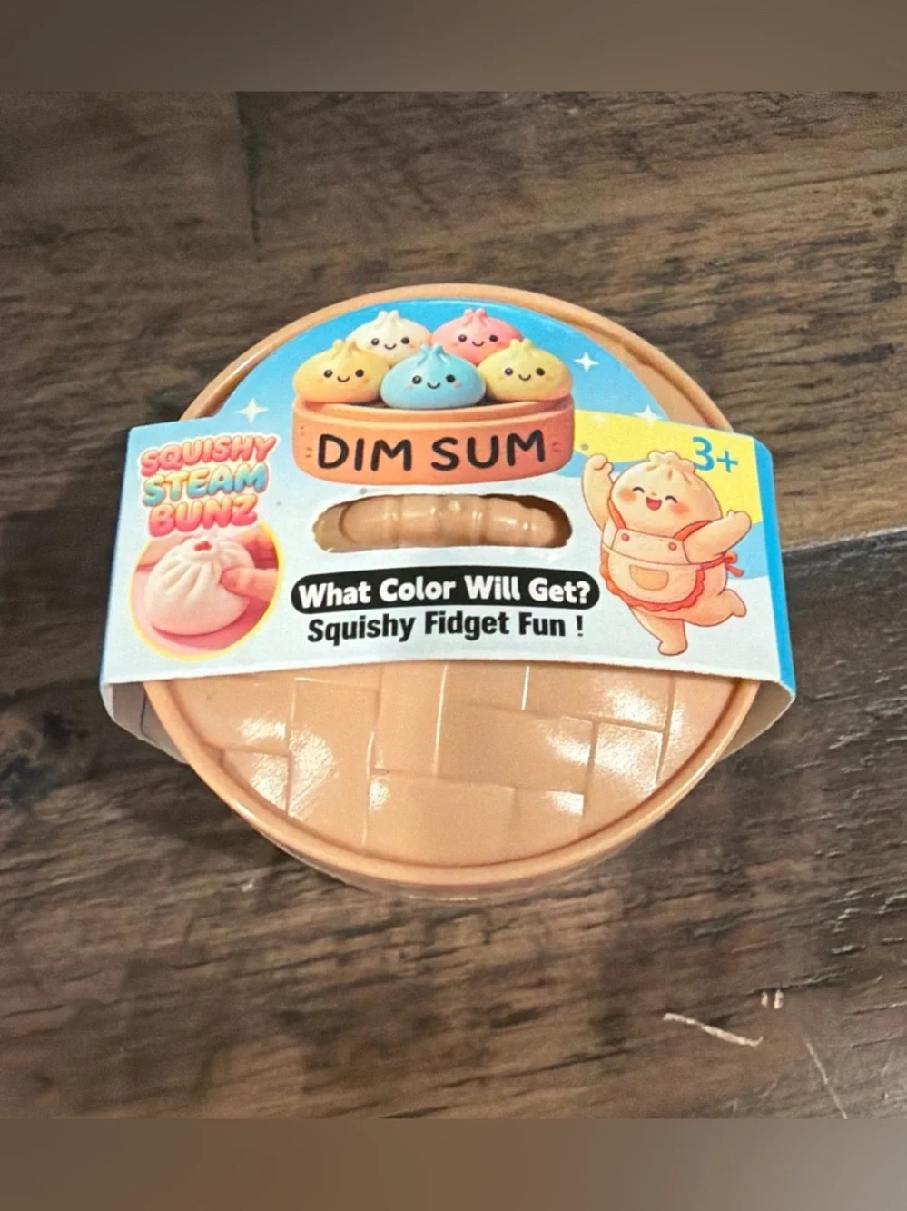Dim Sum Squishy mini Steam Bunz Fidget Toy - Beige